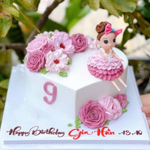BG46 - Bánh Kem Sinh Nhật Tặng Bé Gái