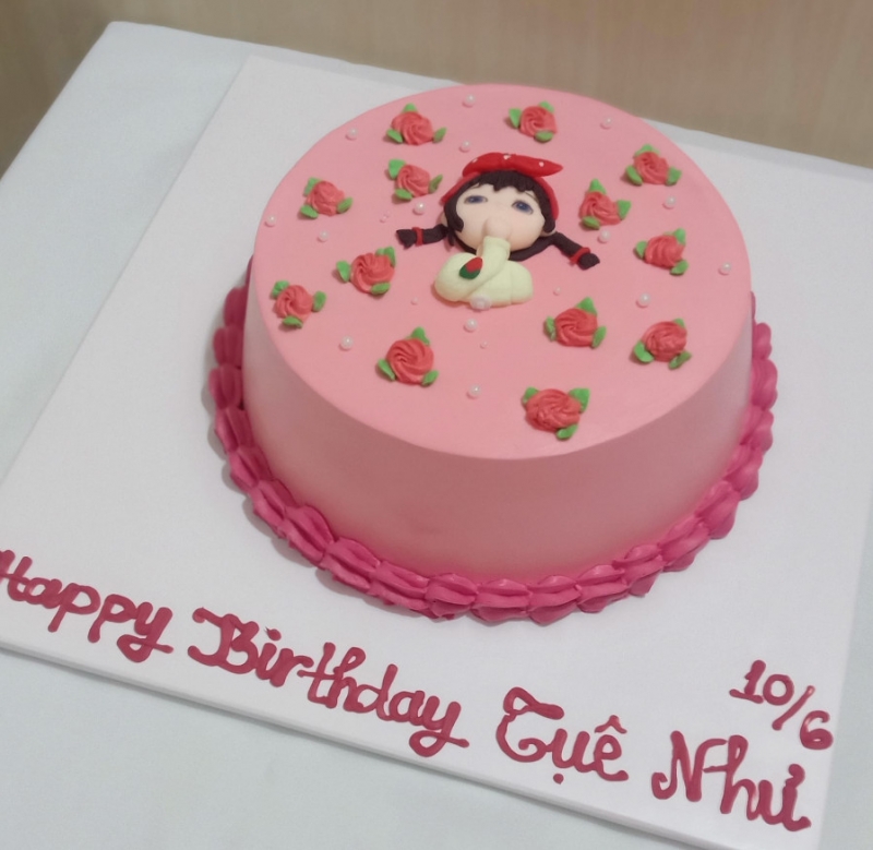 G(64) bánh sinh nhật bé gái